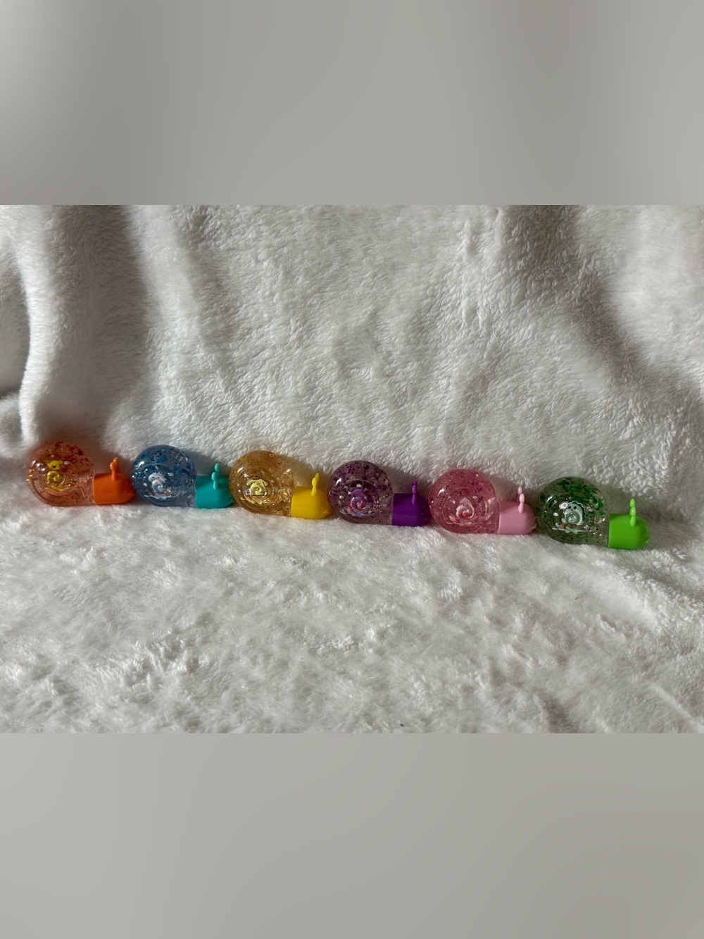 Colorful Decorative Snail Lip Gloss Set - Pastel Assorted